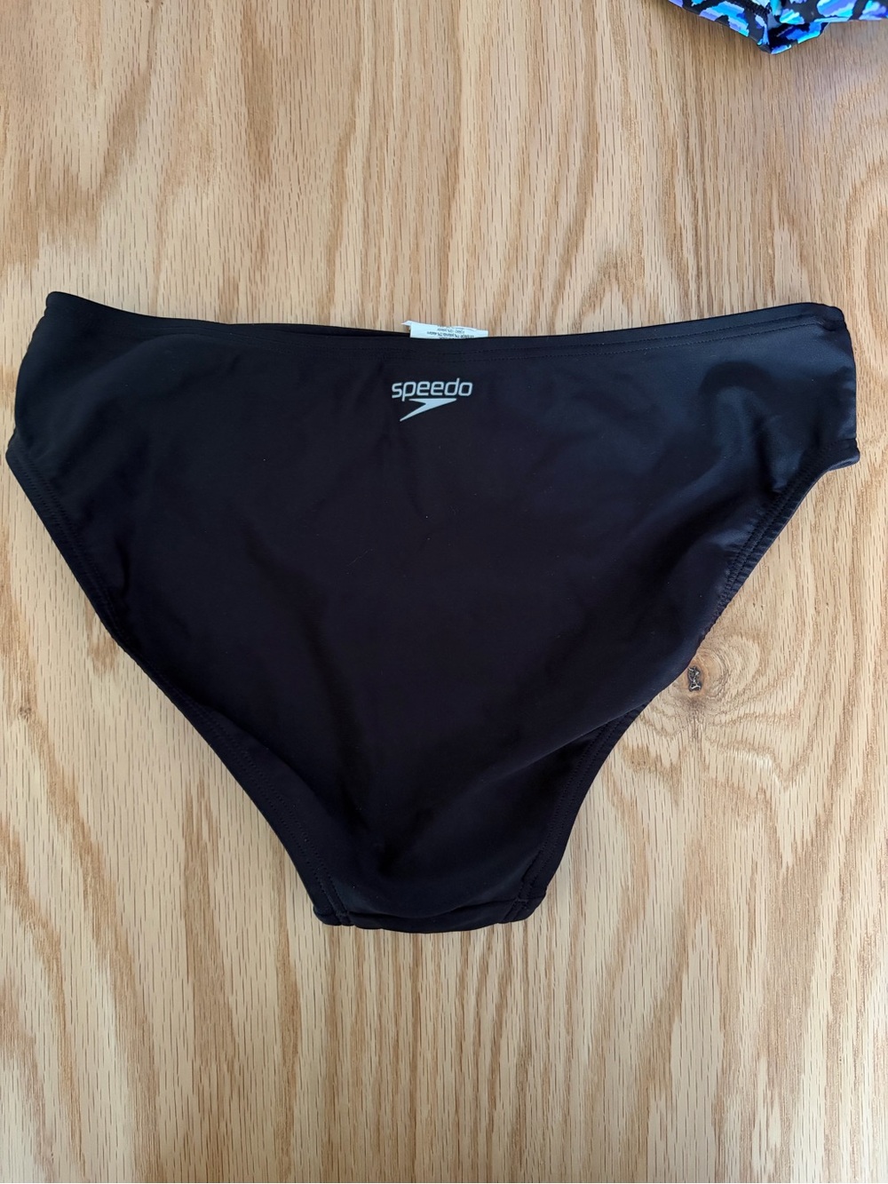 Speedo Black, Blue, and Purple Swimwear Set - Picture 3 of 8